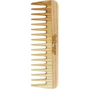 Pettine piccolo in legno a denti radi