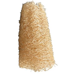 Spugna di luffa italiana pura 11 cm su sfondo bianco - WHATaECO