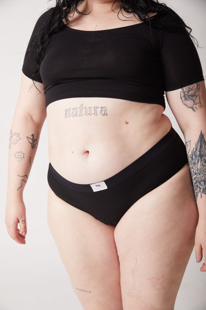 Comfy Black modello di slip mestruali Hyperiod