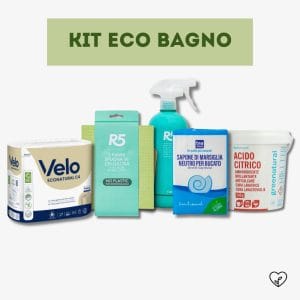 KIT ECO BAGNO | Carta igienica, Sapone di Marsiglia, Panni in cellulosa, Kit bagno, Acido citrico