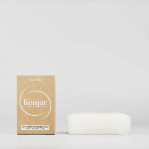 Spugna Konjac Bianca Corpo | Spugna corpo purificante