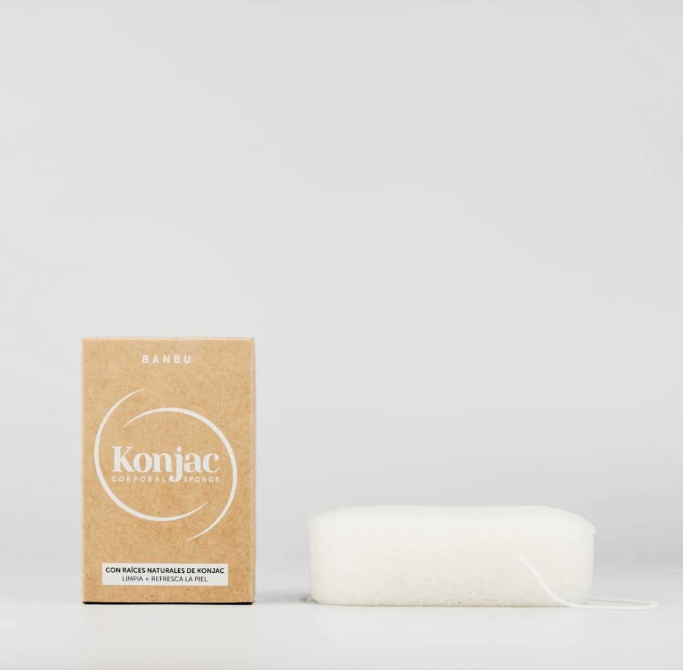 Spugna Konjac Bianca Corpo | Spugna corpo purificante