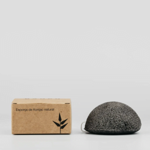 Spugna Konjac Nera Viso | Spugna viso sebo-regolatrice