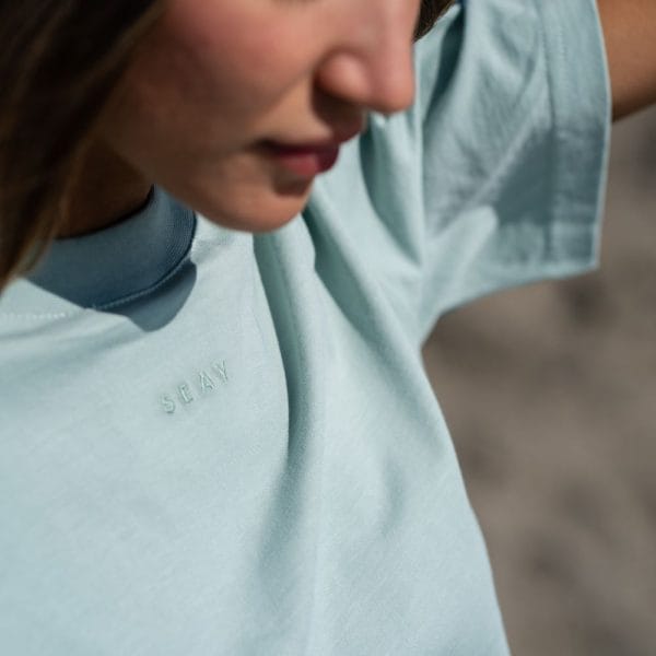 T-Shirt Verde Menta Delavé | Seay - immagine 3