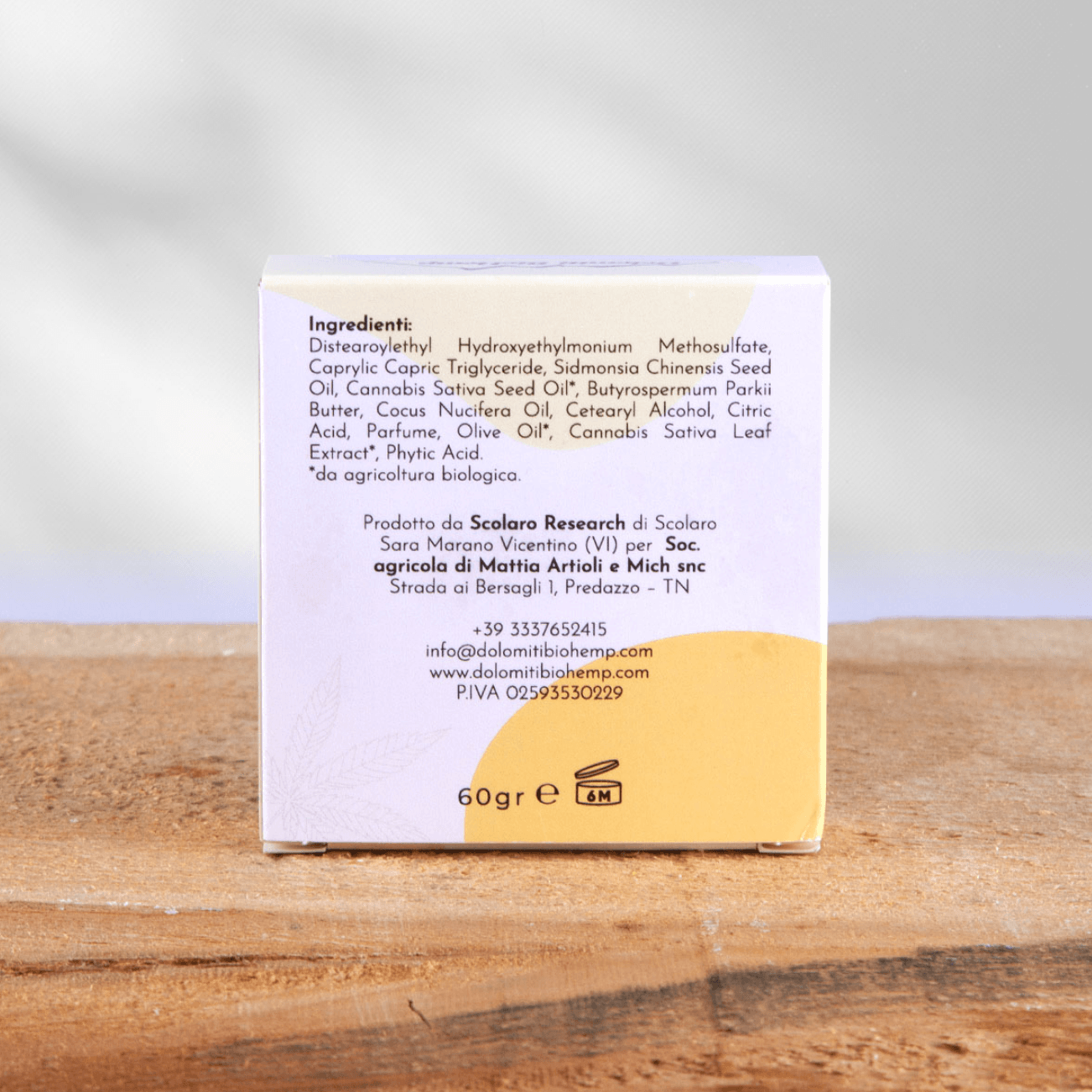 Balsamo per capelli solido alla canapa 60 gr | Dolomiti BioHemp - immagine 5