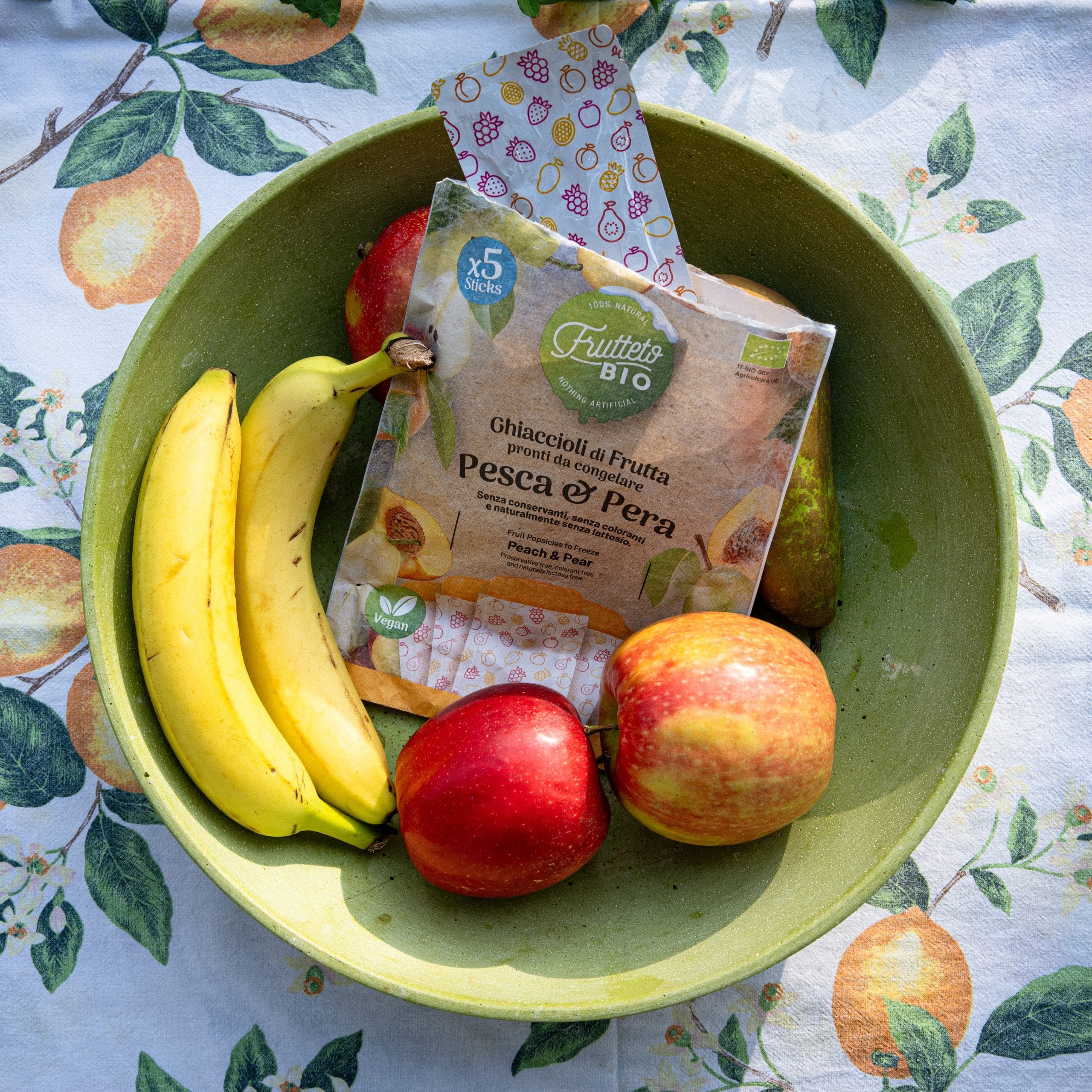 Ghiaccioli Frutteto 100% Frutta busta multipack 5 pezzi gusto Pesca&Pera BIOLOGICO - immagine 3