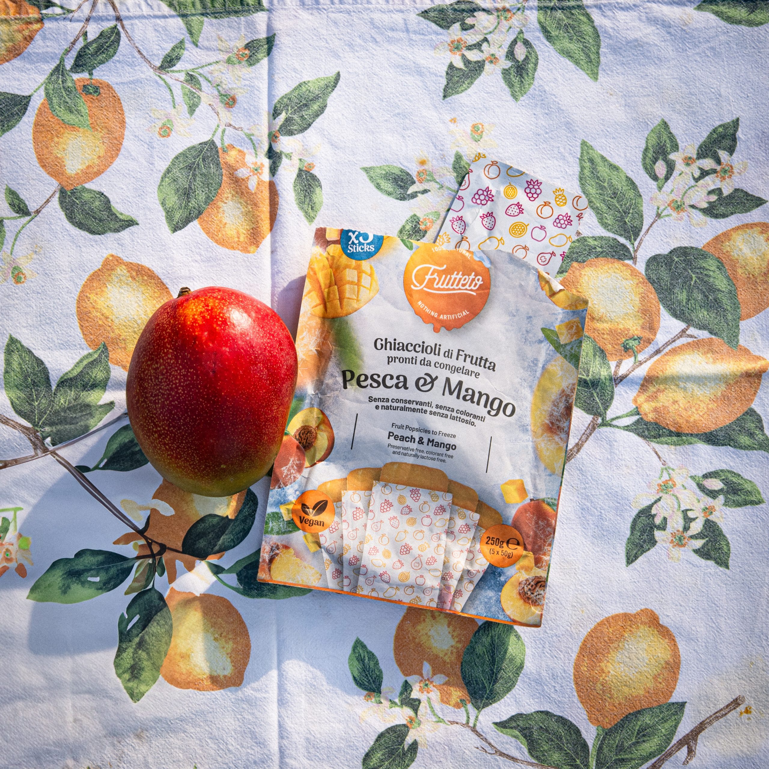 Ghiaccioli 100% Frutta (5 pezzi) gusto Pesca&Mango | Vegan Betta consiglia FRUTTETO - immagine 5