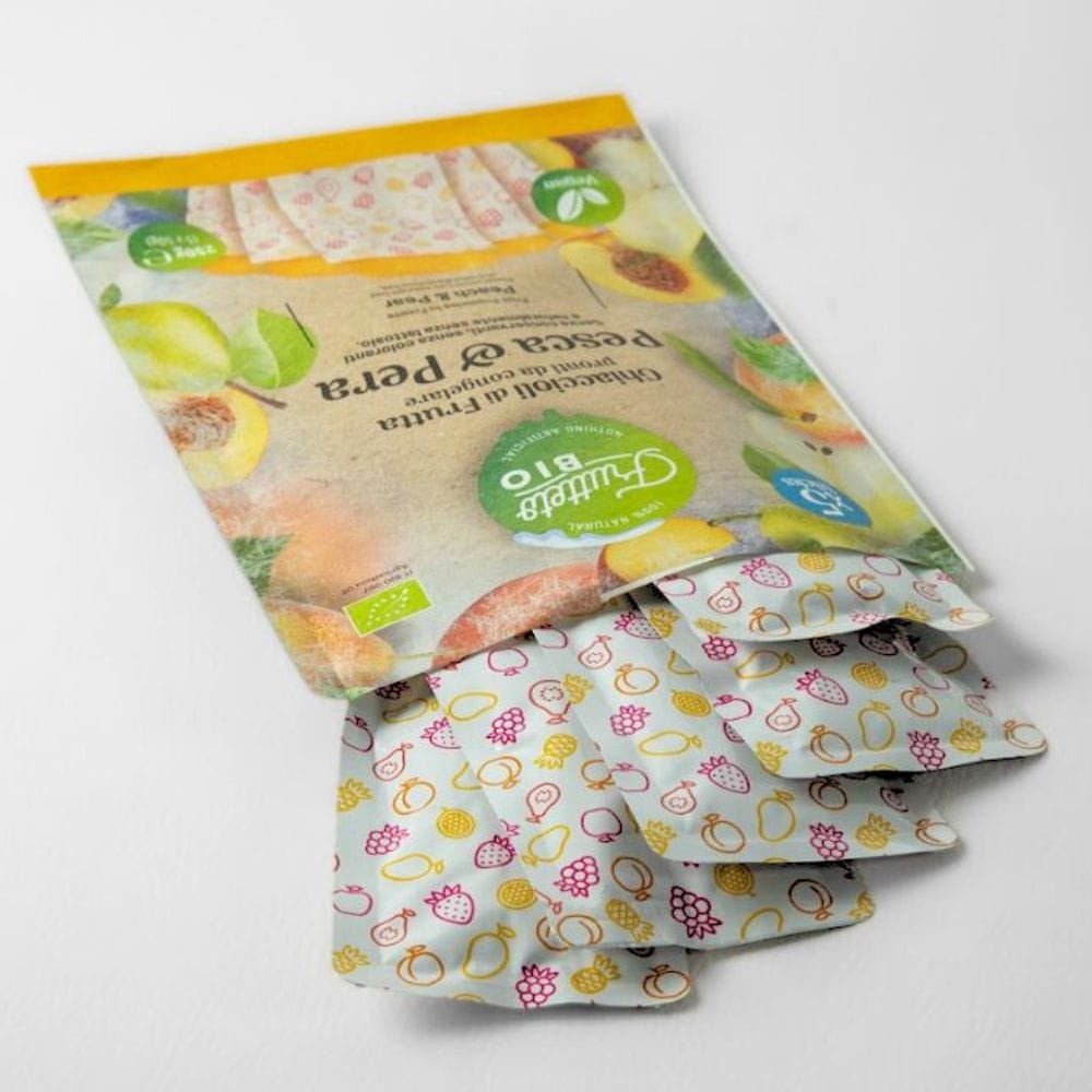 Ghiaccioli Frutteto 100% Frutta busta multipack 5 pezzi gusto Pesca&Pera BIOLOGICO - immagine 2