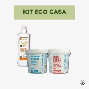 KIT ECO CASA | Detergente universale, Percarbonato di sodio, Acido citrico
