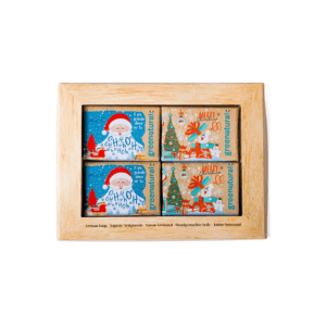 XMAS EDITION Cofanetto Saponette Natale 4 pezzi 75g (Babbo + Peggy)