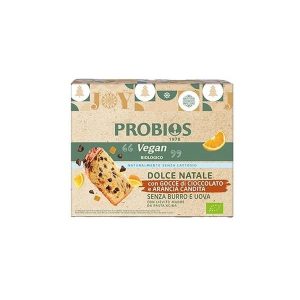 Probios Dolce Natale Vegan con Gocce di Cioccolato e Arancia Candita