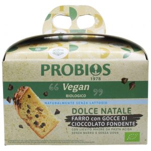 Probios Dolce Natale Vegan al farro con gocce di cioccolato fondente