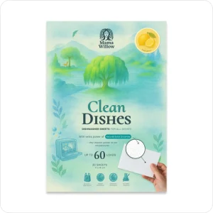 Detersivo Fogli Lavastoviglie Mama Willow 30pz | Naturale Vegetale Zero Plastica