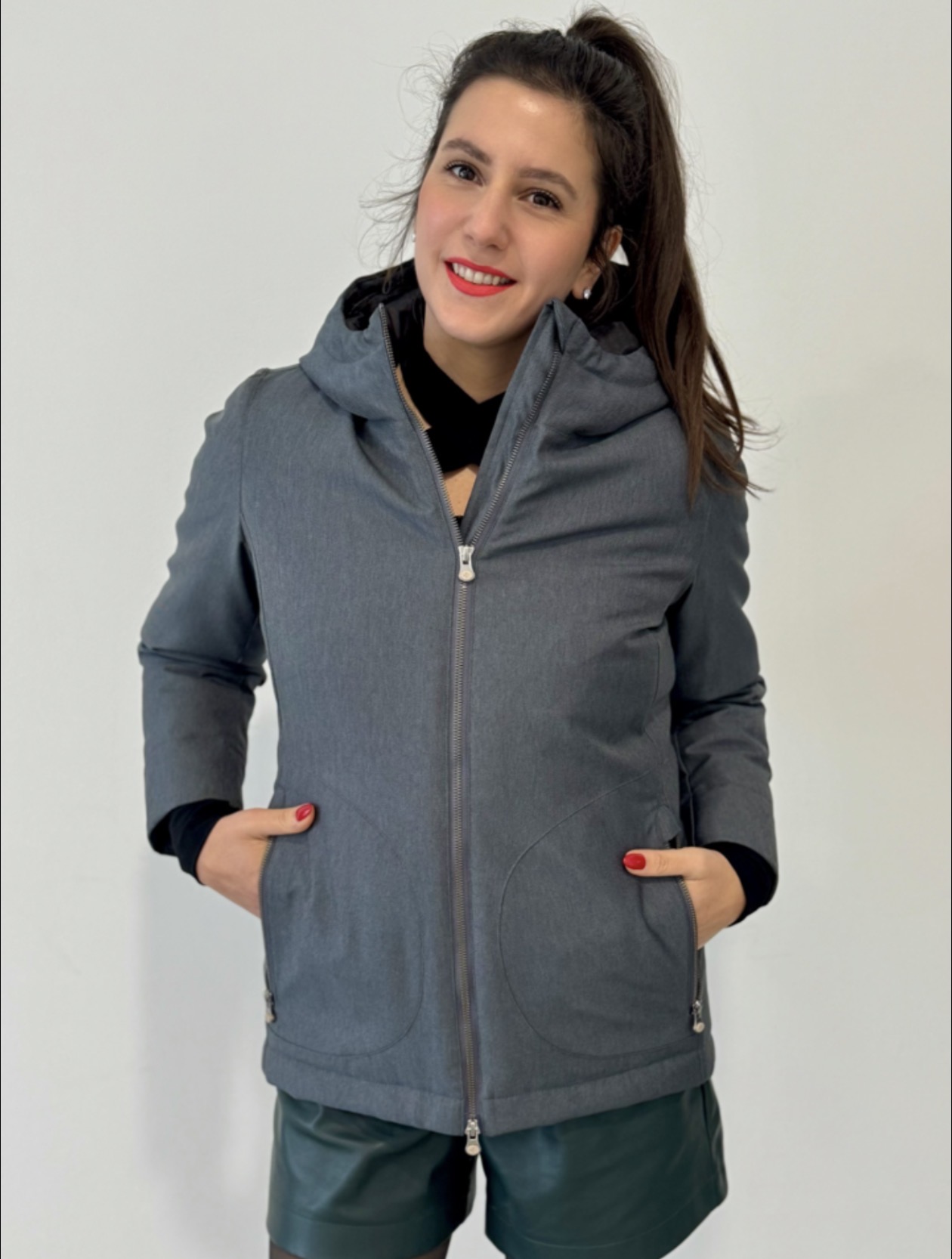 Woman Short Parka Vegan | +mino