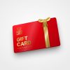Gift card WHATaECO rossa con fiocco dorato