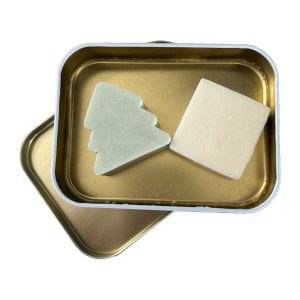 Kit Casa in latta aperta con sapone piatti solido Pino e sgrassatore Sgrassino