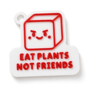 Portachiavi Eat Plants Not Friends