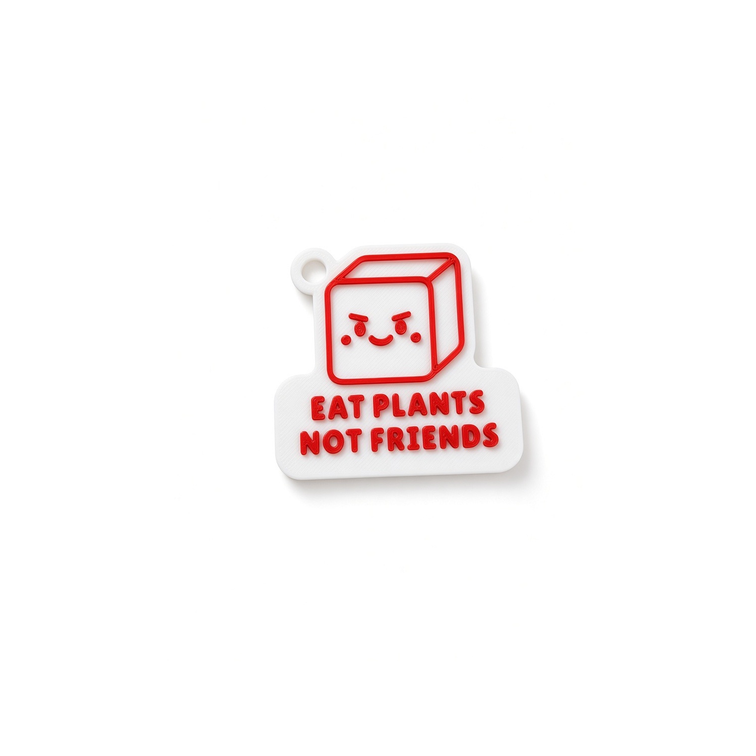 Portachiavi Eat Plants Not Friends