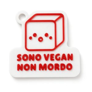 Portachiavi Sono Vegan Non Mordo