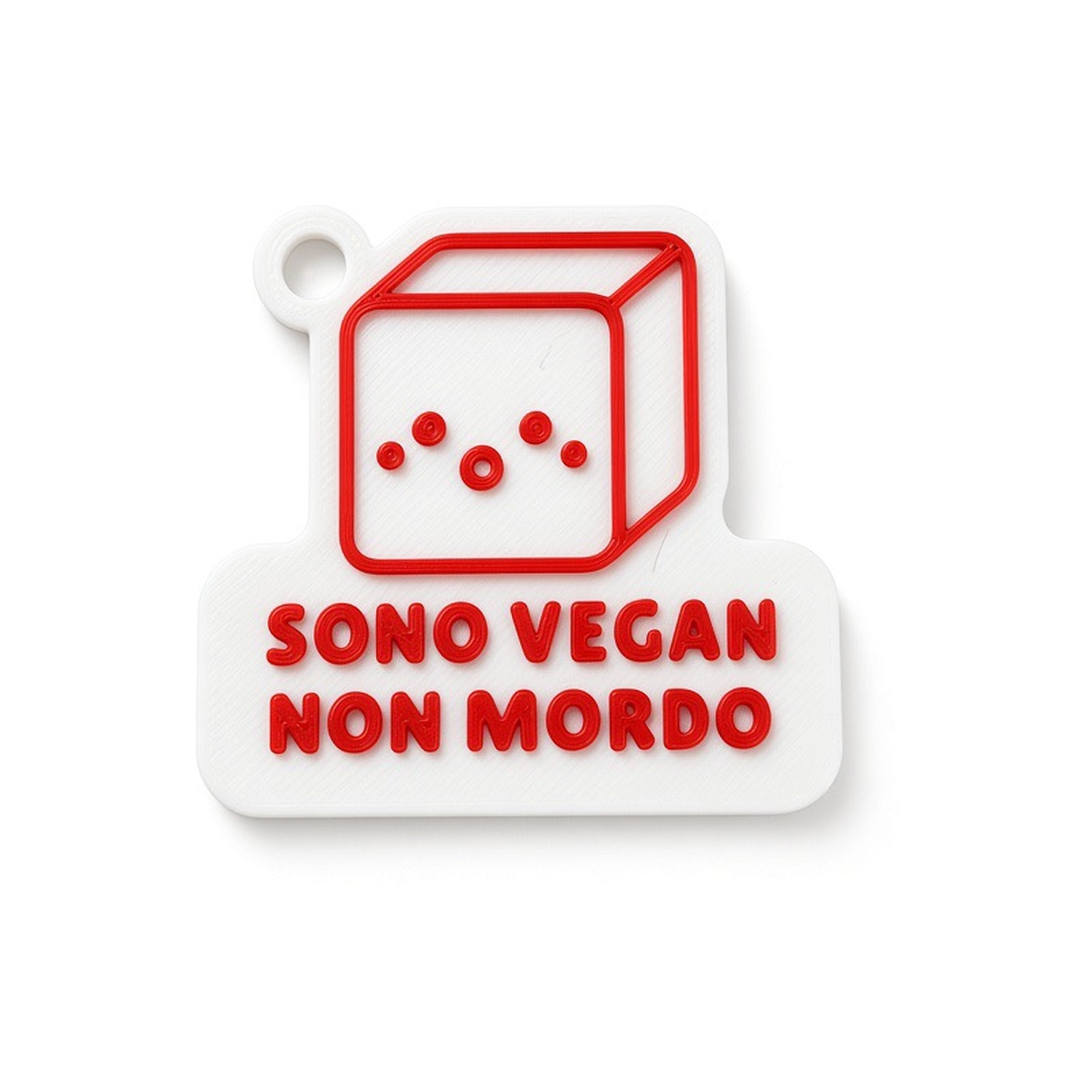 Portachiavi Sono Vegan Non Mordo