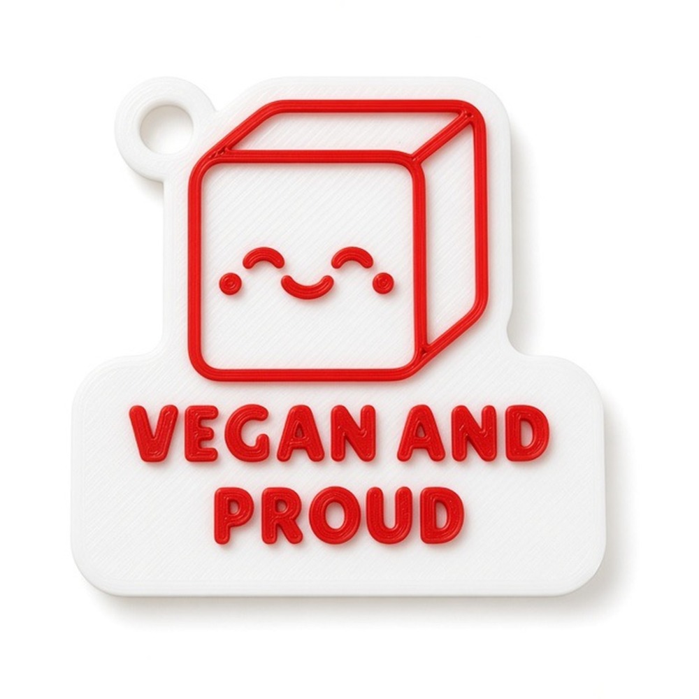 Portachiavi Vegan And Proud